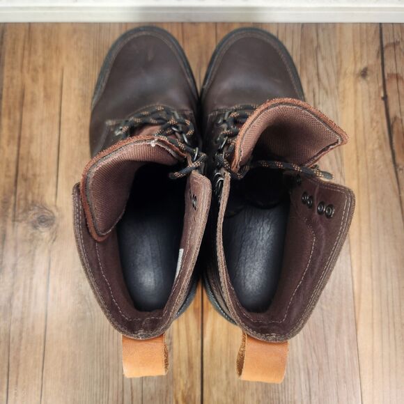 Sorel Ankeny Mid Hiker Mens Size 8 Brown Leather Outdoors Trail Lace Up Boots - Picture 7 of 10
